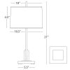 5" Table Lamp Brass