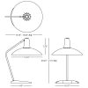 Настольная лампа Robert Abbey Enterprise Table Lamp Polished Nickel
