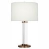 Настольная лампа Robert Abbey Fineas 17" Table Lamp Glass/Brass