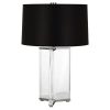 5" Table Lamp Crystal/Nickel
