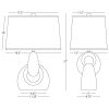 Настольная лампа Robert Abbey Fusion Table Lamp Apple