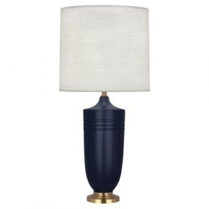 Настольная лампа Robert Abbey Hadrian Table Lamp Matte Blue/Brass