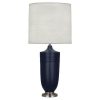 Настольная лампа Robert Abbey Hadrian Table Lamp Matte Blue/Nickel