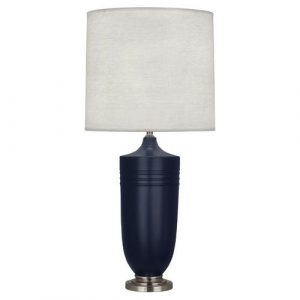 Настольная лампа Robert Abbey Hadrian Table Lamp Matte Blue/Nickel