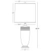 Настольная лампа Robert Abbey Hadrian Table Lamp Matte Dove/Nickel
