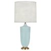 Настольная лампа Robert Abbey Hadrian Table Lamp Matte Sky/Brass