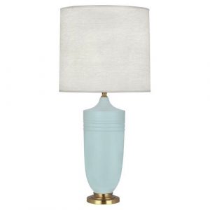 Настольная лампа Robert Abbey Hadrian Table Lamp Matte Sky/Brass