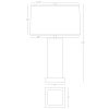 Настольная лампа Robert Abbey Harvey 33" Table Lamp Bone