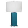 Настольная лампа Robert Abbey Harvey 33" Table Lamp Peacock