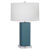 Настольная лампа Robert Abbey Harvey 33" Table Lamp Steel Blue