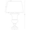 Настольная лампа Robert Abbey Helena Al Fresco Table Lamp Zinc