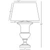 Настольная лампа Robert Abbey Helena Al Fresco Table Lamp Zinc
