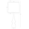 Настольная лампа Robert Abbey Jasmine Table Lamp Smokey Taupe