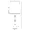Настольная лампа Robert Abbey Jonathan Adler Harlequin Table Lamp Antique Brass