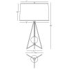 Настольная лампа Robert Abbey Jonathan Adler Ojai Table Lamp