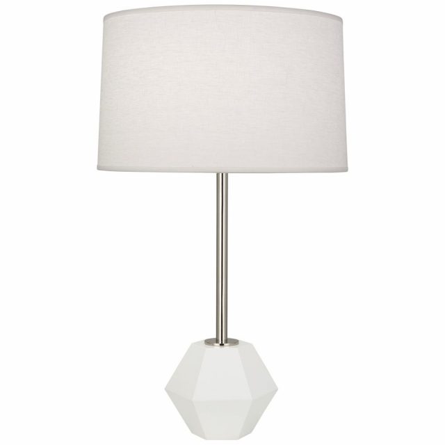 Настольная лампа Robert Abbey Marcel Table Lamp White/Polished Nickel