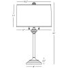 Настольная лампа Robert Abbey Monroe Table Lamp Bronze