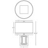 5" Table Lamp Dark Gray
