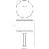 5" Table Lamp Soft Gray