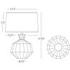 5" Table Lamp Melon