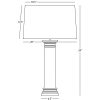Настольная лампа Robert Abbey Phoebe Al Fresco Table Lamp Zinc