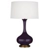 Настольная лампа Robert Abbey Pike Table Lamp Amethyst/Aged Brass