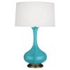 Настольная лампа Robert Abbey Pike Table Lamp Egg Blue/Aged Brass