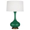 Настольная лампа Robert Abbey Pike Table Lamp Emerald/Aged Brass