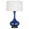 Настольная лампа Robert Abbey Pike Table Lamp Marine Blue/Aged Brass