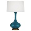 Настольная лампа Robert Abbey Pike Table Lamp Peacock/Aged Brass