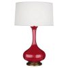 Настольная лампа Robert Abbey Pike Table Lamp Ruby Red/Aged Brass