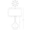 Настольная лампа Robert Abbey Pike Table Lamp Smokey Taupe/Lucite