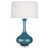 Настольная лампа Robert Abbey Pike Table Lamp Steel Blue/Lucite