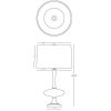 Настольная лампа Robert Abbey Raquel Table Lamp Brass