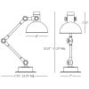 Настольная лампа Robert Abbey Rico Espinet Scout Table Lamp Polished Nickel