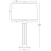 Настольная лампа Robert Abbey Todd Table Lamp Polished Nickel