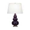 Настольная лампа Robert Abbey Triple Gourd 16" Table Lamp Amethyst/Antique Silver