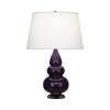 Настольная лампа Robert Abbey Triple Gourd 16" Table Lamp Amethyst/Bronze