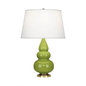 Настольная лампа Robert Abbey Triple Gourd 16" Table Lamp Apple/Antique Brass
