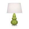 Настольная лампа Robert Abbey Triple Gourd 16" Table Lamp Apple/Lucite