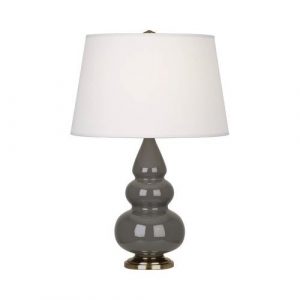 Настольная лампа Robert Abbey Triple Gourd 16" Table Lamp Ash/Antique Brass