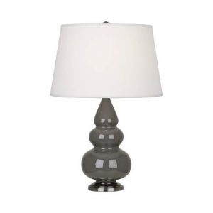 Настольная лампа Robert Abbey Triple Gourd 16" Table Lamp Ash/Antique Silver