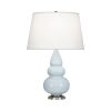Настольная лампа Robert Abbey Triple Gourd 16" Table Lamp Baby Blue/Antique Silver