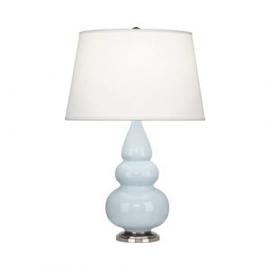 Настольная лампа Robert Abbey Triple Gourd 16" Table Lamp Baby Blue/Antique Silver