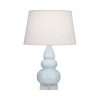 Настольная лампа Robert Abbey Triple Gourd 16" Table Lamp Baby Blue/Lucite