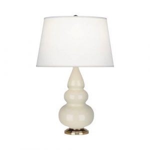 Настольная лампа Robert Abbey Triple Gourd 16" Table Lamp Bone/Antique Brass