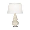 Настольная лампа Robert Abbey Triple Gourd 16" Table Lamp Bone/Antique Silver