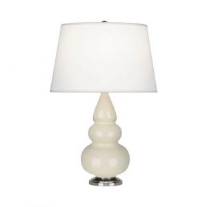 Настольная лампа Robert Abbey Triple Gourd 16" Table Lamp Bone/Antique Silver