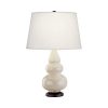 Настольная лампа Robert Abbey Triple Gourd 16" Table Lamp Bone/Bronze