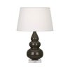 Настольная лампа Robert Abbey Triple Gourd 16" Table Lamp Brown Tea/Lucite